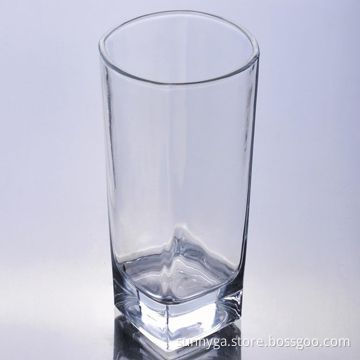 242mL Drinking Glass with Square Heavy Bottom and Blown Style